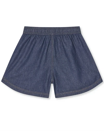 Mads Nørgaard Kids - Air Denim Pio Shorts - Mid Blue Denim